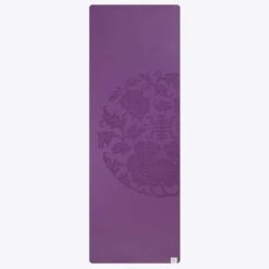 Gaiam Performance Dry-Grip Yoga Mat (5mm) -Yoga Spirit Shop 05 61682 SOL DryGrip Purple C