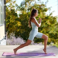 Gaiam Reversible Royal Bouquet Yoga Mat (6mm) -Yoga Spirit Shop 05 62355GAIAMREVERSIBLEROYALBOUQUETYOGAMAT1