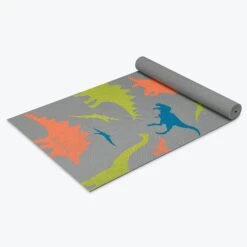 Gaiam Kids Dino Zone Yoga Mat (3mm) -Yoga Spirit Shop 05 62902 KIDS YOGAMAT DINOZONE C
