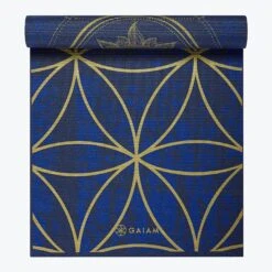 Gaiam Reversible Metallic Sun & Moon Yoga Mat (6mm) -Yoga Spirit Shop 05 63419 6MM METALLIC YOGA MAT SUN MOON REV A