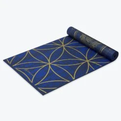 Gaiam Reversible Metallic Sun & Moon Yoga Mat (6mm) -Yoga Spirit Shop 05 63419 6MM METALLIC YOGA MAT SUN MOON REV C