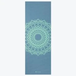 Gaiam Printed Marrakesh Yoga Mat (5mm) -Yoga Spirit Shop 05 63626 5MM PRINTED YOGA MAT COOL MINT POINT B