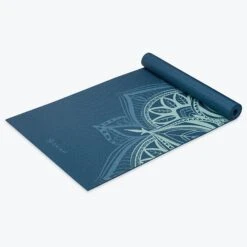 Gaiam Premium Point Yoga Mat (5mm) -Yoga Spirit Shop 05 63627 5MM PRINTED YOGA MAT BLUE SHADOW MARRAKESH C
