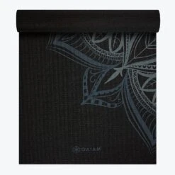 Gaiam Premium Point Yoga Mat (5mm) -Yoga Spirit Shop 05 63633 5MM PRINTED YOGA MAT FOLKSTONE POINT A