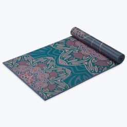 Gaiam Premium Reversible Jade Salutation Yoga Mat (6mm) -Yoga Spirit Shop 05 63954 6MM PREMIUM REVERSIBLE YOGA MAT JADE SALUTATION C
