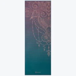 Gaiam Premium Reversible Jade Salutation Yoga Mat (6mm) -Yoga Spirit Shop 05 63954 6MM PREMIUM REVERSIBLE YOGA MAT JADE SALUTATION REV B