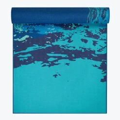 Gaiam Premium Reversible Peaceful Waters Yoga Mat (6mm) -Yoga Spirit Shop 05 63955 6MM PREMIUM REVERSIBLE YOGA MAT PEACEFUL WATERS REV A