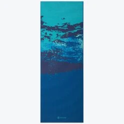Gaiam Premium Reversible Peaceful Waters Yoga Mat (6mm) -Yoga Spirit Shop 05 63955 6MM PREMIUM REVERSIBLE YOGA MAT PEACEFUL WATERS REV B