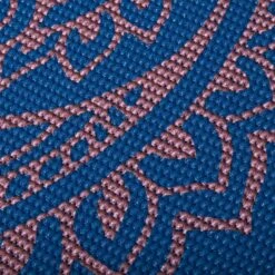 Gaiam Premium Metallic Reversible Scalloped Ink Yoga Mat (6mm) -Yoga Spirit Shop 05 63956 6MM PREMIUM REVERSIBLE YOGA MAT SCALLOPED INK METALLIC D