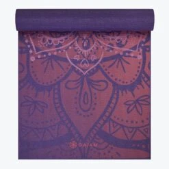 Gaiam Premium Metallic Athenian Rose Yoga Mat (6mm)