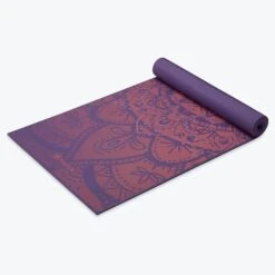 Gaiam Premium Metallic Athenian Rose Yoga Mat (6mm) -Yoga Spirit Shop 05 63958 6MM PREMIUM YOGA MAT ATHENIAN ROSE METALLIC C