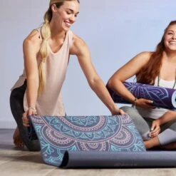 Gaiam Premium Reversible Purple Illusion Yoga Mat (6mm) -Yoga Spirit Shop 05 64304 6MM PREMIUM REVERSIBLE YOGA MAT PURPLE ILLUSION 1