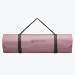 Gaiam Fitness Mat (10mm) -Yoga Spirit Shop 05 64468 GAIAM 10MM FITNESS MAT PURPLE RESHOOT E
