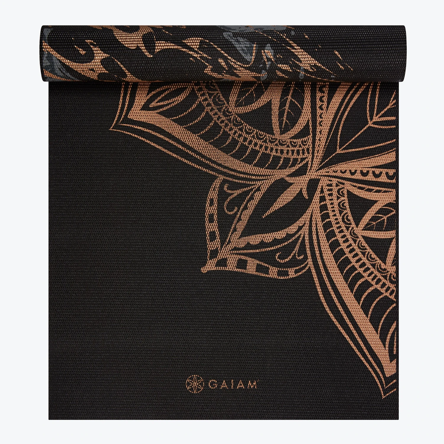Gaiam Premium Reversible Marbled Bronze Medallion Yoga Mat (6mm) 3 Gaiam Premium Reversible Marbled Bronze Medallion Yoga Mat (6mm)