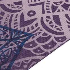 Gaiam Classic Yoga Mat (4mm) - Purple Lattice -Yoga Spirit Shop 05 64747 4MM GAIAM CLASSIC YOGAMAT PURPLE LATTICE D