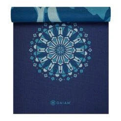 Gaiam Premium Reversible Kaleidoscope Sea Yoga Mat (6mm) -Yoga Spirit Shop 05 64754 6MM GAIAM PREMIUM REVERSIBLE YOGAMAT KALEIDOSCOPE SEA A