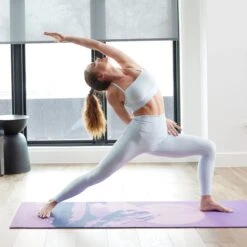 Gaiam Premium Reversible Peaceful Salutation Yoga Mat (6mm) -Yoga Spirit Shop 05 64755 6MM GAIAM PREMIUM REVERSIBLE YOGAMAT PEACEFUL SALUTATION LSA