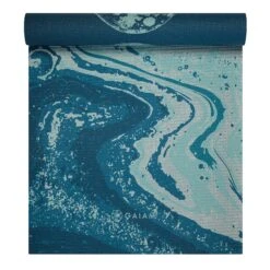 Gaiam Premium Reversible Lunar Wave Yoga Mat (6mm) -Yoga Spirit Shop 05 64756 6MM GAIAM PREMIUM REVERSIBLE YOGAMAT LUNAR WAVE REV A