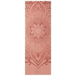 Gaiam Sundial Yoga Mat (5mm) -Yoga Spirit Shop 05 64939 5MM GAIAM PRINTED YOGA MAT CANTALOUPE SUNDIAL B