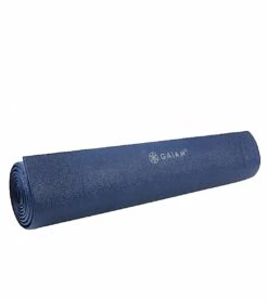 Gaiam Pilates Mat 68" 5mm Navy -Yoga Spirit Shop 1739975884835 navy 3a 1