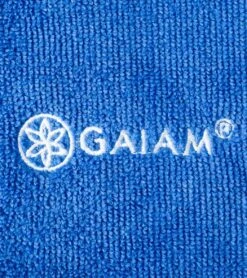 Gaiam Thirsty Yoga Mat Towel -Yoga Spirit Shop 1739977031715 blue 4a 1