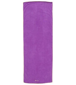 Gaiam Thirsty Yoga Mat Towel Radiant Orchid/Citron -Yoga Spirit Shop 1739977556003 radiantorchidcitron 3a