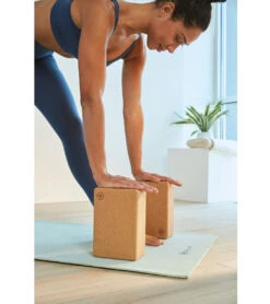 Gaiam Natural Cork Yoga Block Standard 4 Inch -Yoga Spirit Shop 1739981815843 6
