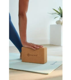 Gaiam Natural Cork Yoga Block Standard 4 Inch -Yoga Spirit Shop 1739981815843 7