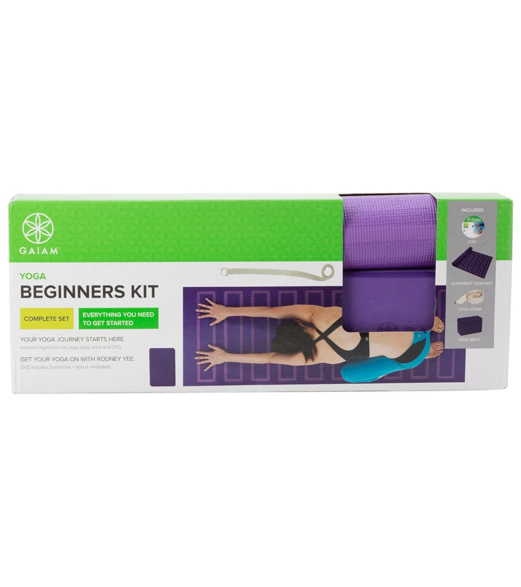 Gaiam Yoga Beginners Kit Purple 3 Gaiam Yoga Beginners Kit Purple