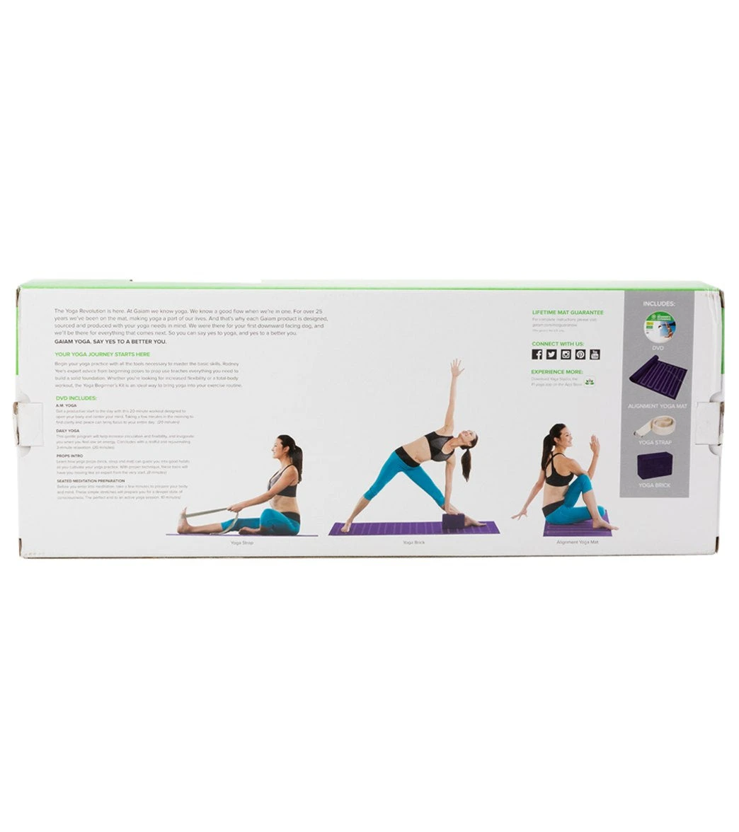 Gaiam Yoga Beginners Kit Purple 4 Gaiam Yoga Beginners Kit Purple - Image 2