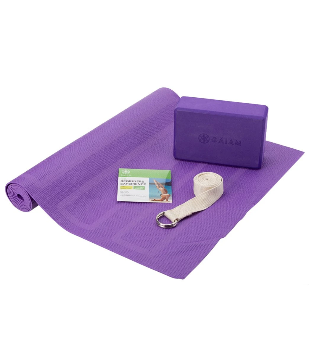 Gaiam Yoga Beginners Kit Purple 5 Gaiam Yoga Beginners Kit Purple - Image 3