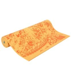 Gaiam Reversible Elephant Printed Yoga Mat 68" 6mm Extra Thick Elephant