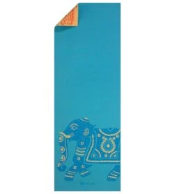 Gaiam Reversible Elephant Printed Yoga Mat 68" 6mm Extra Thick -Yoga Spirit Shop 1740223414307 elephant 5a