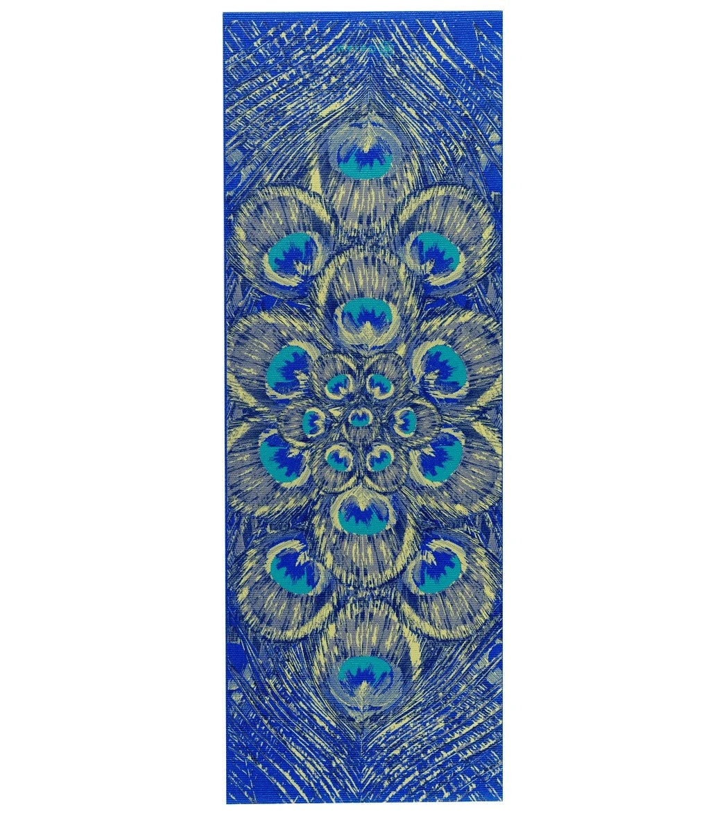Gaiam Sapphire Feather Printed Yoga Mat 68" 6mm Extra Thick 3 Gaiam Sapphire Feather Printed Yoga Mat 68" 6mm Extra Thick