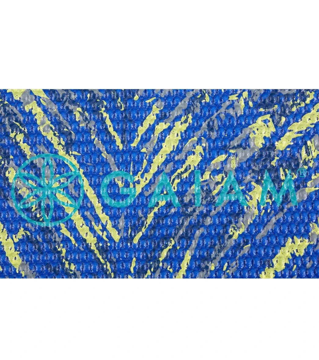 Gaiam Sapphire Feather Printed Yoga Mat 68" 6mm Extra Thick 7 Gaiam Sapphire Feather Printed Yoga Mat 68" 6mm Extra Thick - Image 5