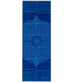 Gaiam Foldable Blue Sundial Printed Yoga Mat 68" 2mm Blue Sundial -Yoga Spirit Shop 1740224462883 bluesundial 3a