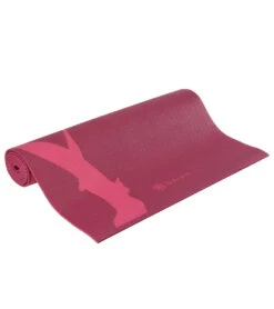 Gaiam Pink Cherry Blossom Printed Yoga Mat 68" 5mm Extra Thick Pink Cherry Blossom