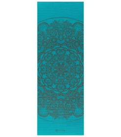 Gaiam Reversible Kaleidoscope Printed Yoga Mat 68" 6mm Extra Thick Kaleidoscope