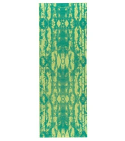 Gaiam Reversible Turquoise Lotus Printed Yoga Mat 68" 6mm Extra Thick Turquoise Lotus