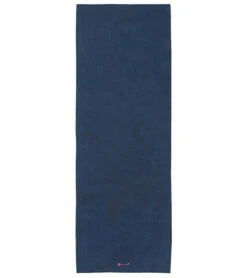 Gaiam Grippy Yoga Mat Towel Estate Blue/Fuchia Red -Yoga Spirit Shop 1740226723875 estatebluefuchiared