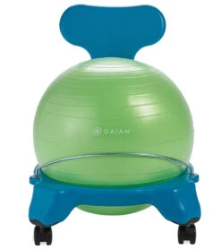 Gaiam Kid's Yoga Balance Ball Chair Teal/Lime -Yoga Spirit Shop 1740229967907 teallime