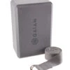 Gaiam Yoga Block & Strap Combo 6' -Yoga Spirit Shop 1740230459427 grey 1a