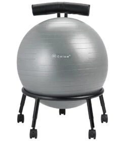 Gaiam Custom Fit Balance Yoga Ball Chair -Yoga Spirit Shop 1740231901219 grey 3a