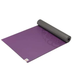 Gaiam Performance Dry-Grip Yoga Mat 68" 5mm Purple