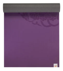 Gaiam Performance Dry-Grip Yoga Mat 68" 5mm -Yoga Spirit Shop 1740351668259 purple 3a 1