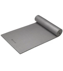 Gaiam Fitness Mat 23.6" 15mm Grey -Yoga Spirit Shop 1740352880675 grey 3a