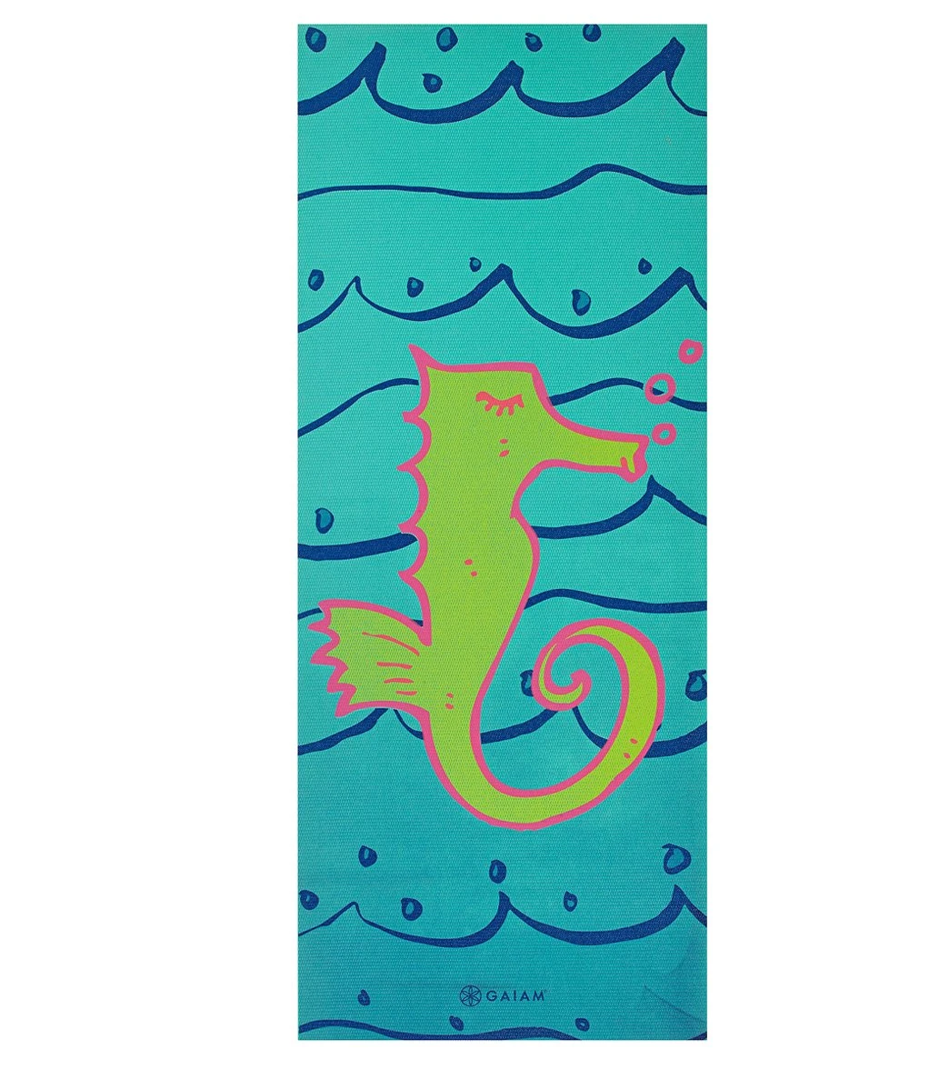 Gaiam Kids Seahorse Yoga Mat 60" 4mm Thick 5 Gaiam Kids Seahorse Yoga Mat 60" 4mm Thick - Image 3