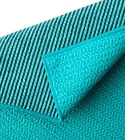 Gaiam Grippy Yoga Mat Towel -Yoga Spirit Shop 1740709855267 teal 4a 1
