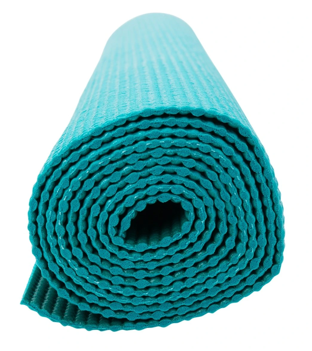 Gaiam 2-Color Yoga Mat 68" 4mm Turquoise Sea 4 Gaiam 2-Color Yoga Mat 68" 4mm Turquoise Sea - Image 2