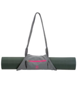 Gaiam On-The-Go Yoga Mat Carrier Fuchsia Red/Storm -Yoga Spirit Shop 1741423280163 fuchsiaredstorm
